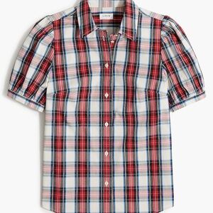J.Crew Plaid Short Sleeve Shirt
